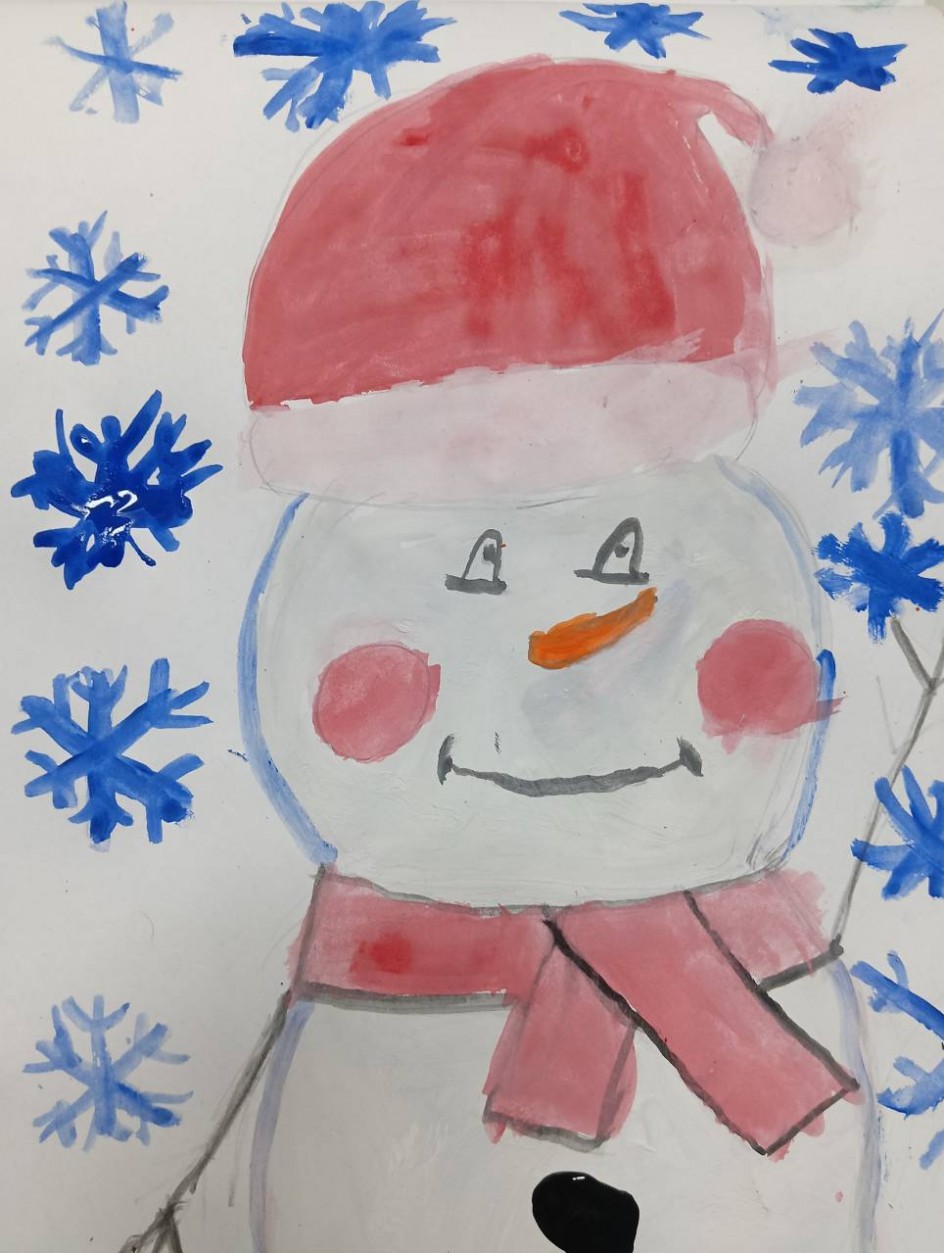 Снеговик, Снеговичок, Ты, как гриб Боровичок,