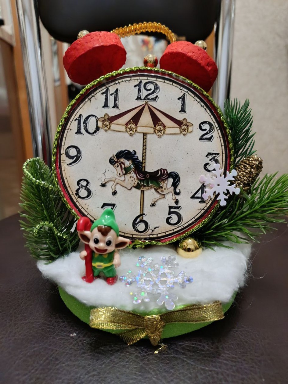 Новогодняя игрушка "Часики"