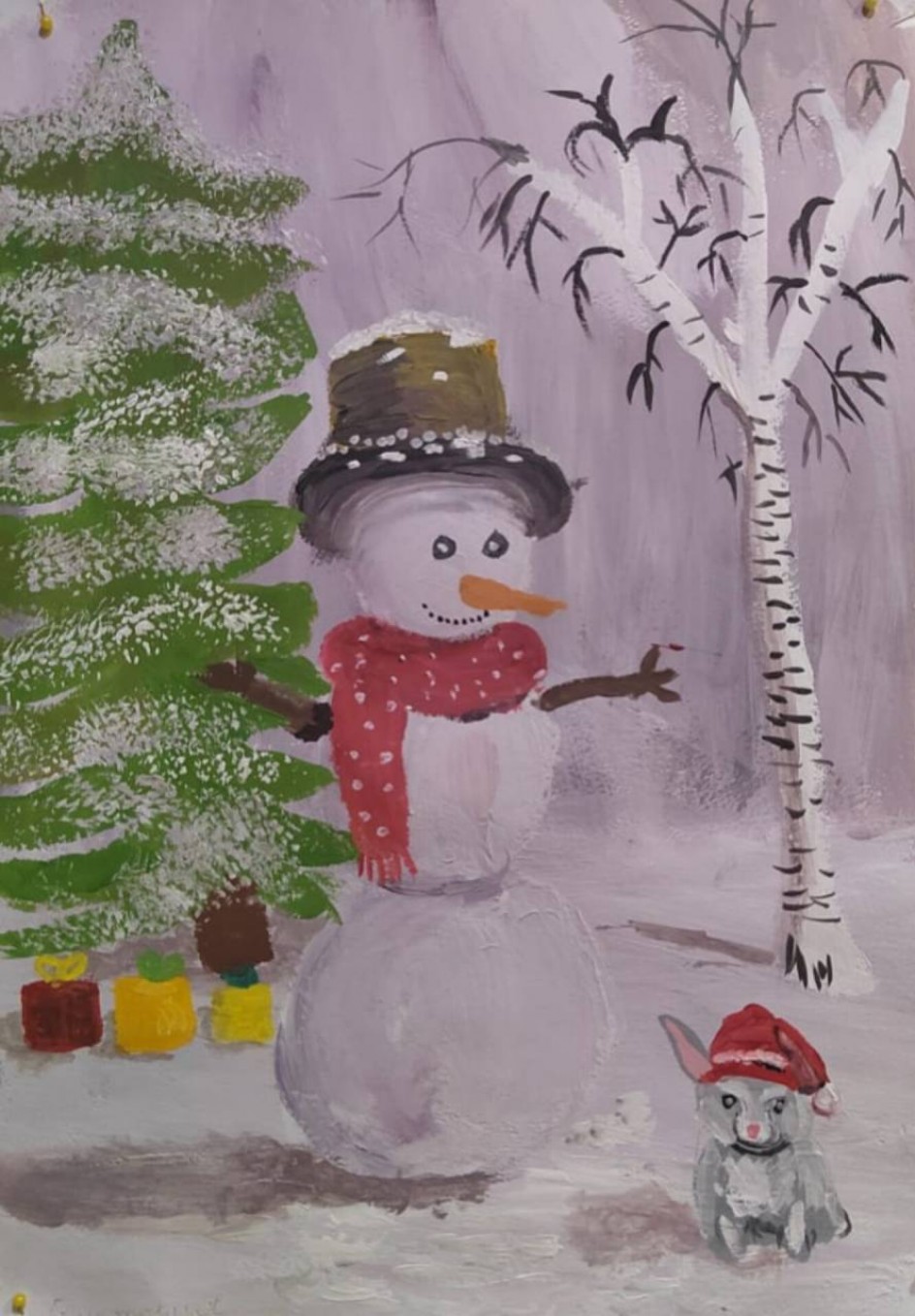 снеговичок-красавчик