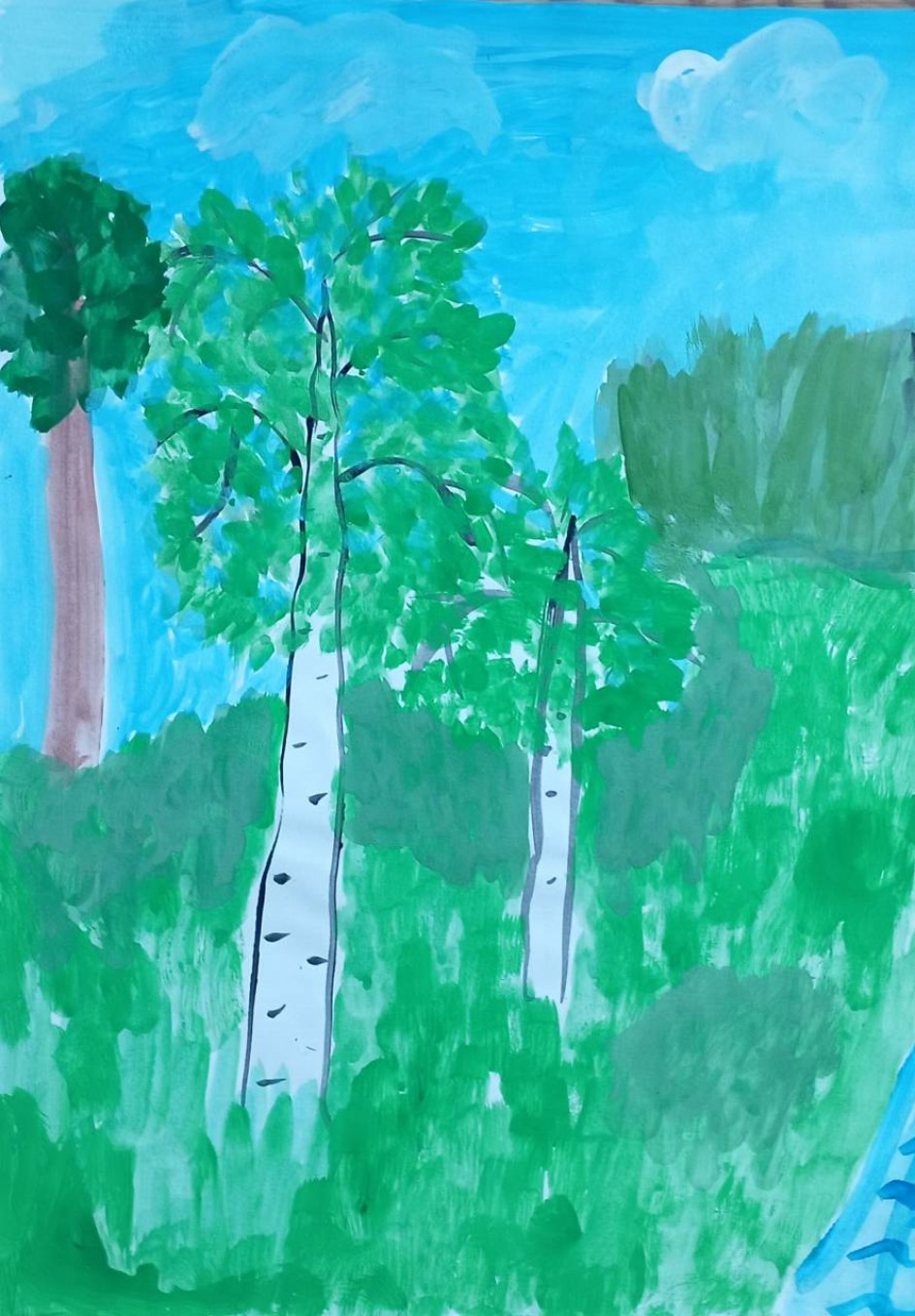 "Березка русская стоит"