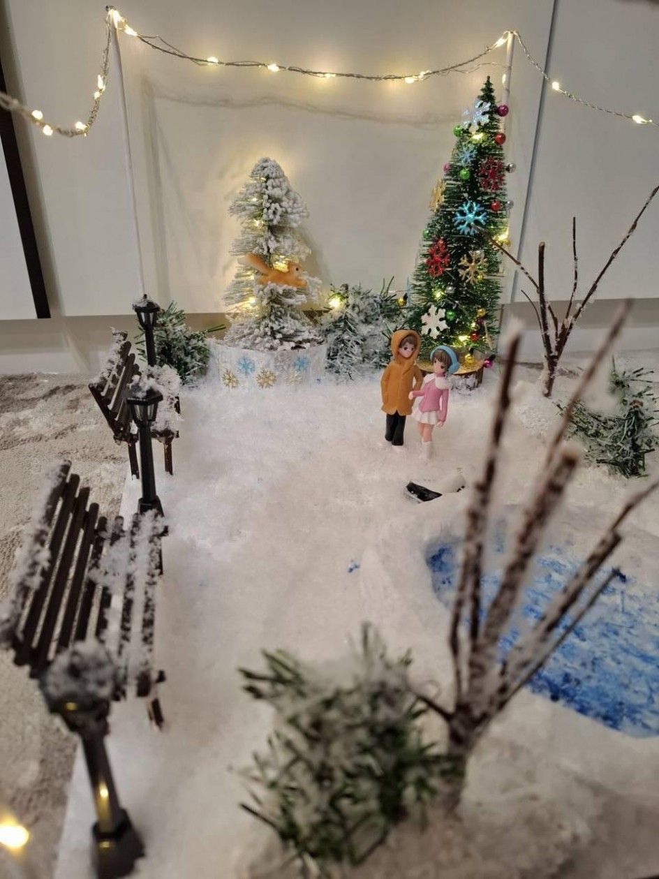 Первый снег в парке