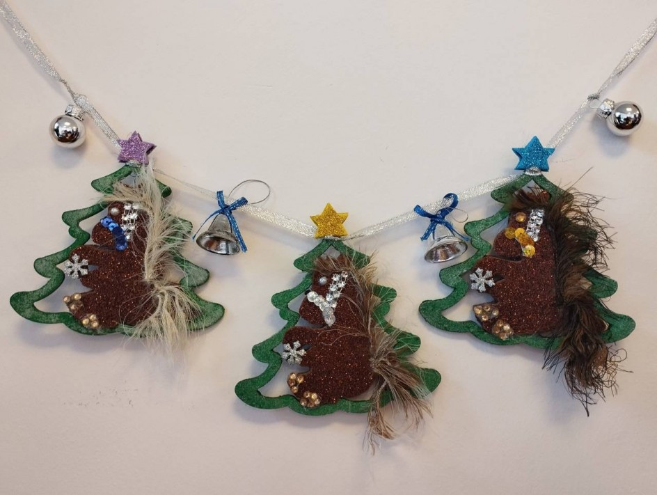 Новогодняя гирлянда "Хоровод вокруг ёлки"