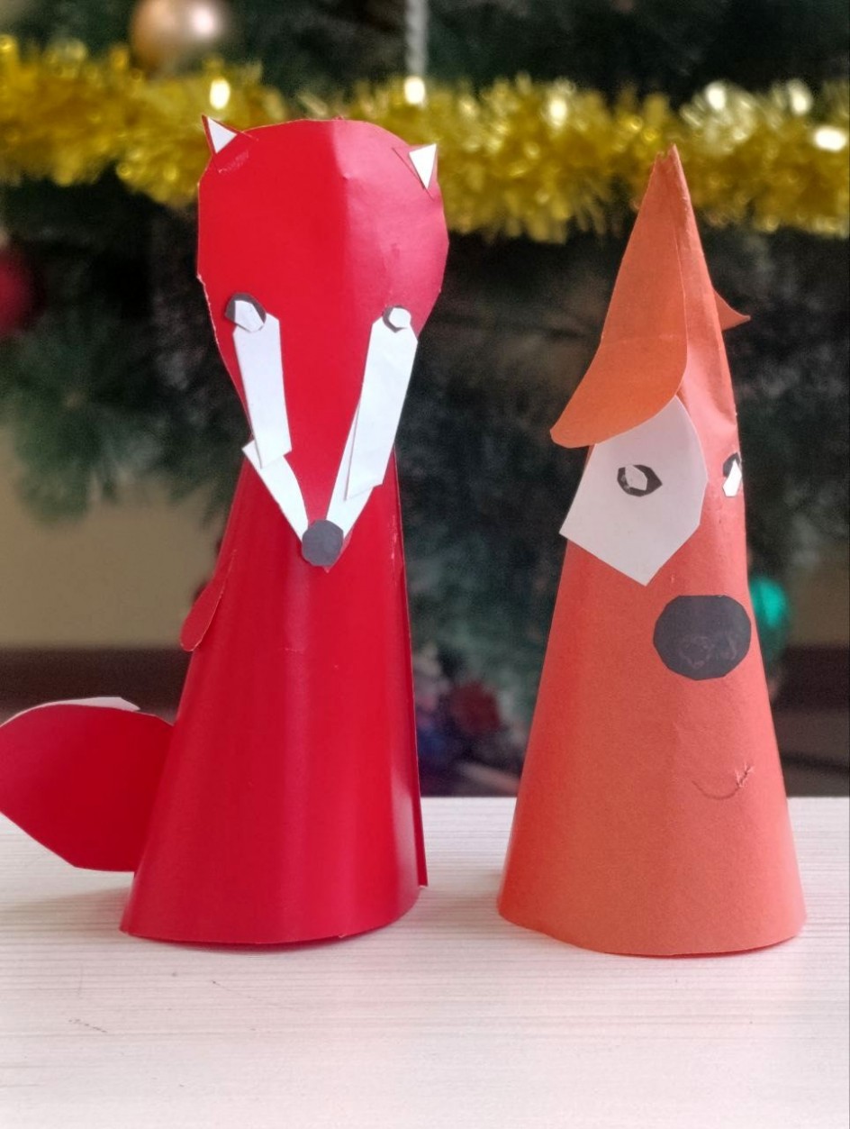 Елочные игрушки "Лисичка и собачка"