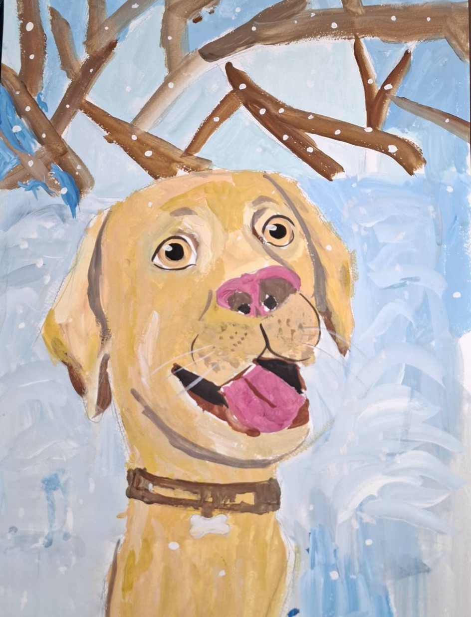 "Собака Костя и первый снег"