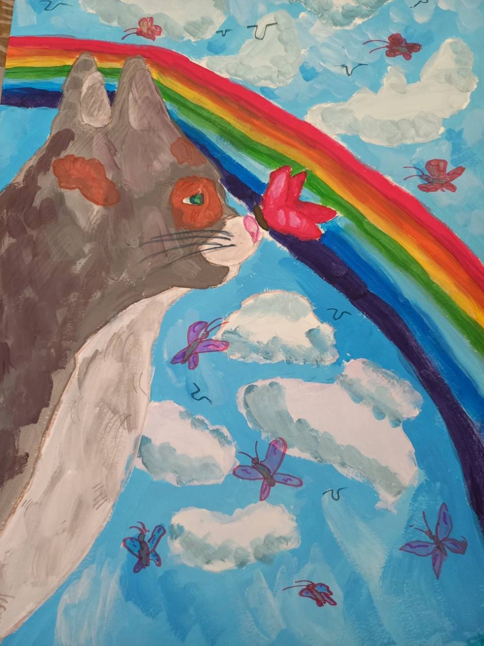 "Кошка на природе"