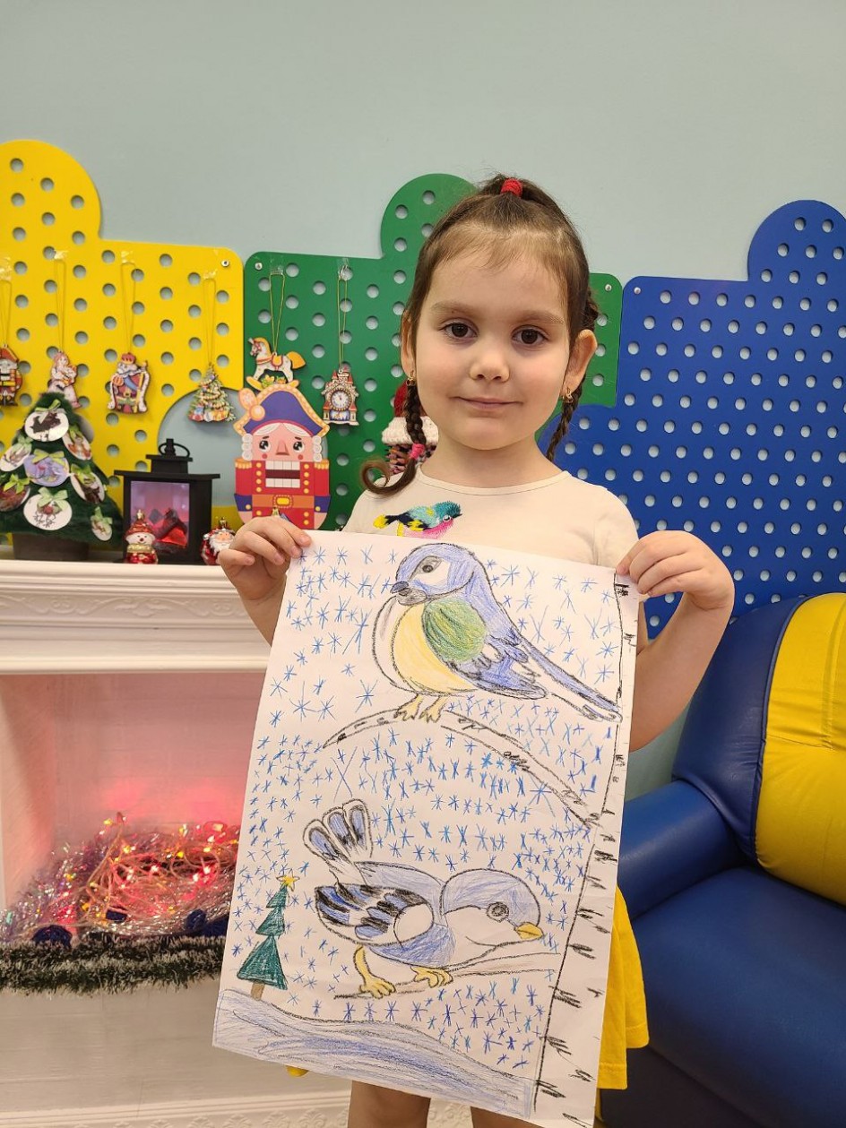 Синички на веточке