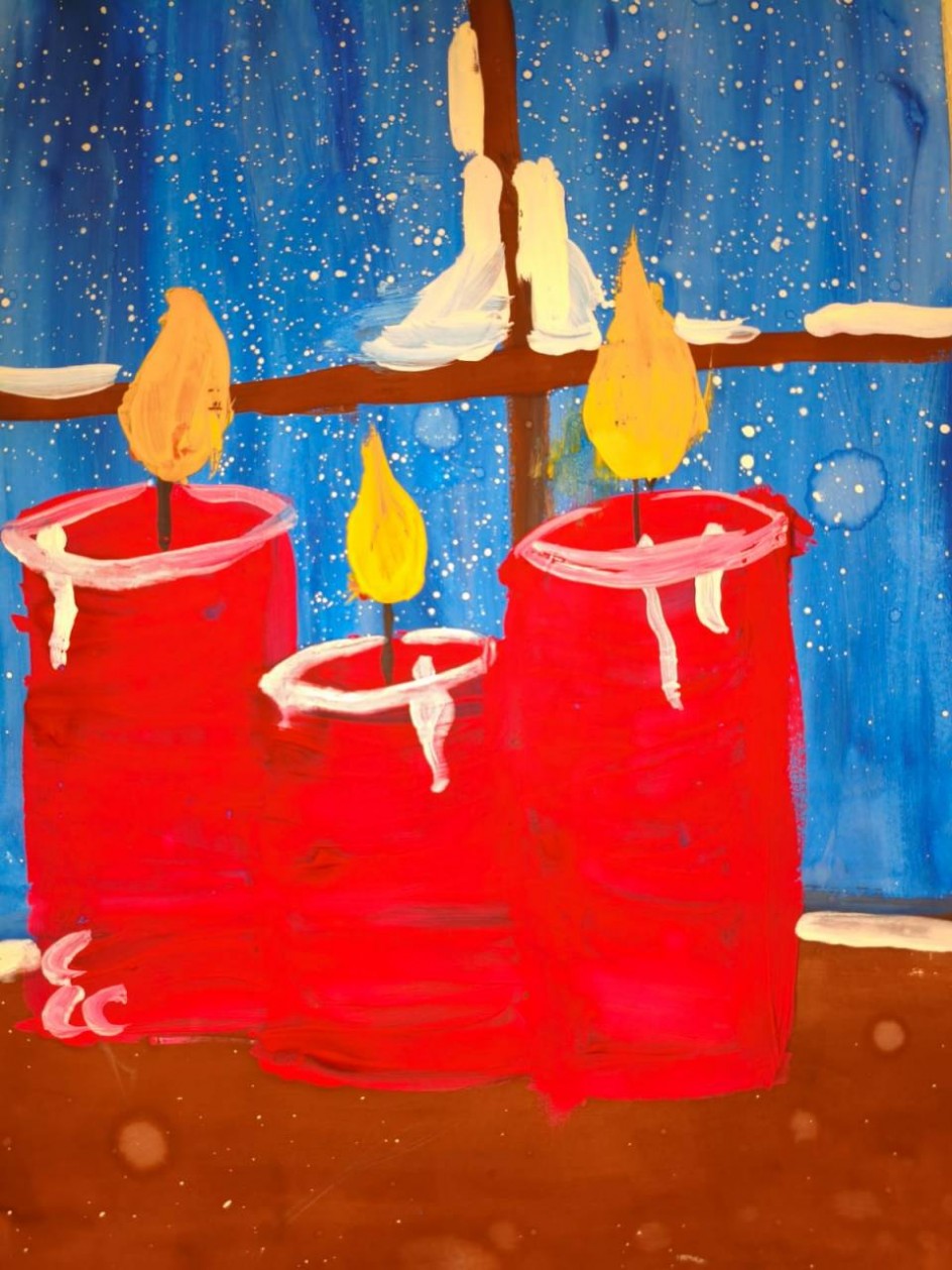 Три свечи в зимнюю ночь