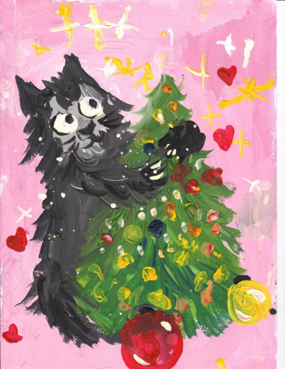 Черный котенок