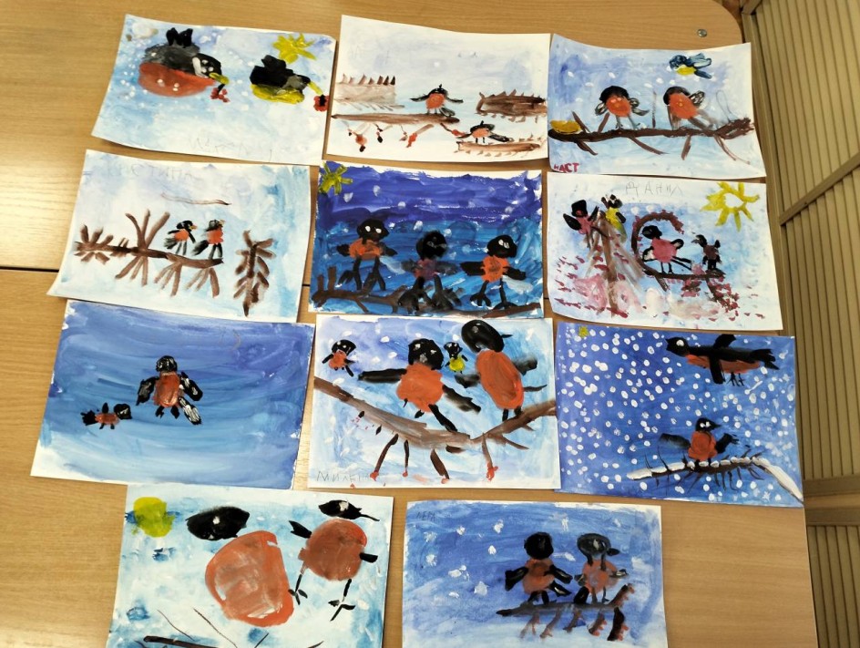 Снегири прилетели