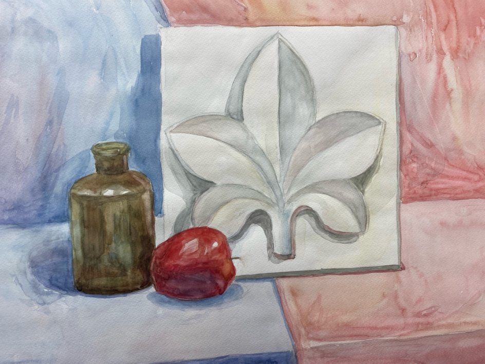 Натюрморт с розеткой