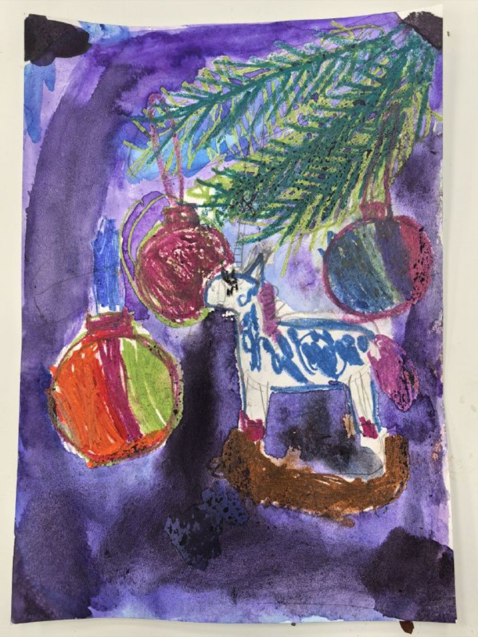 Ёлочная игрушка лошадка