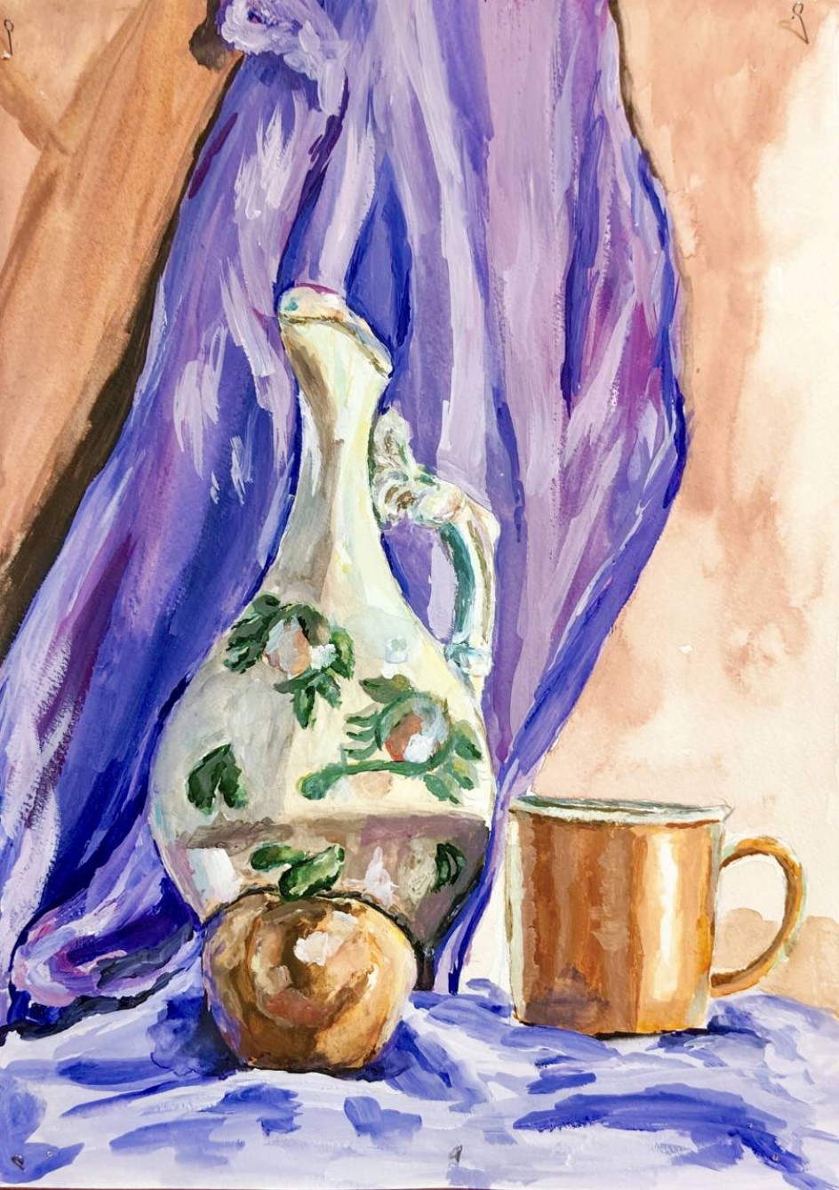 Кувшин с апельсином.