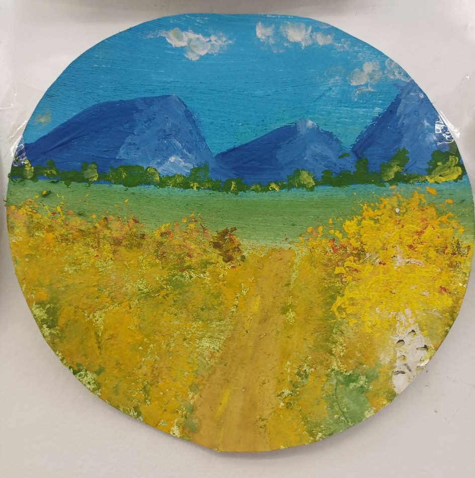 Красавица осень в горах и в  русской берёзе.