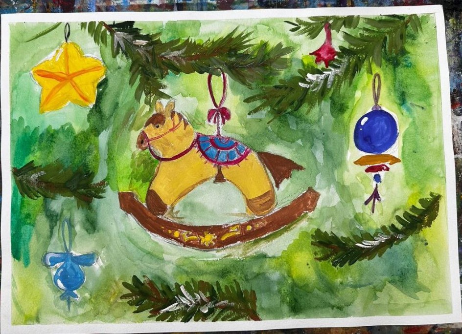 Лошадка на ёлочке