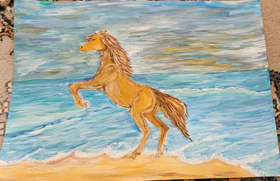 Конь и море