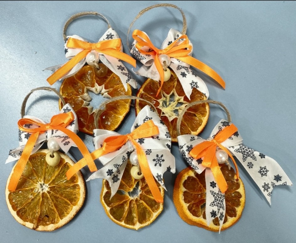 Новогодние игрушки " Мандаринки"