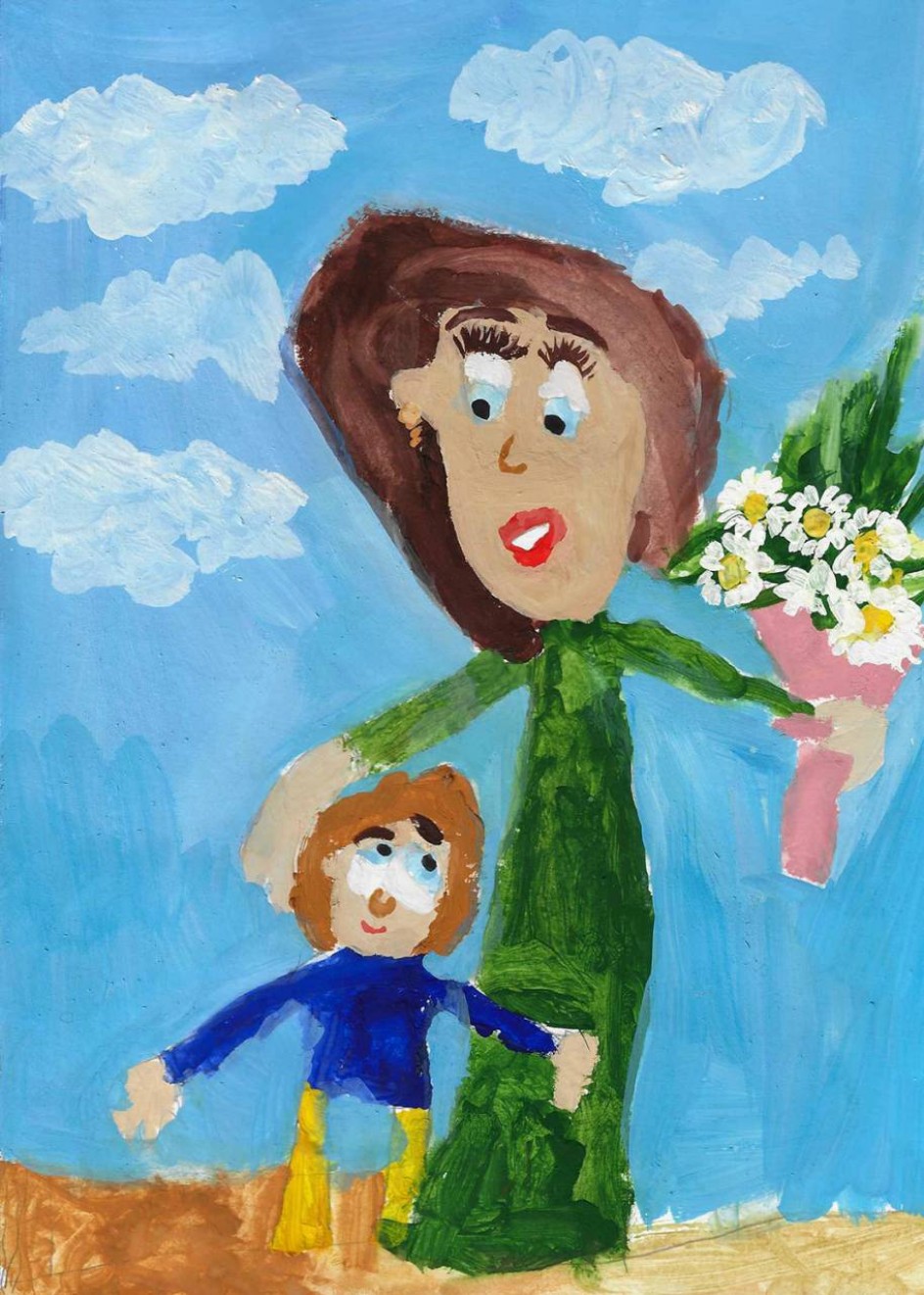 Мамочке одной цветы