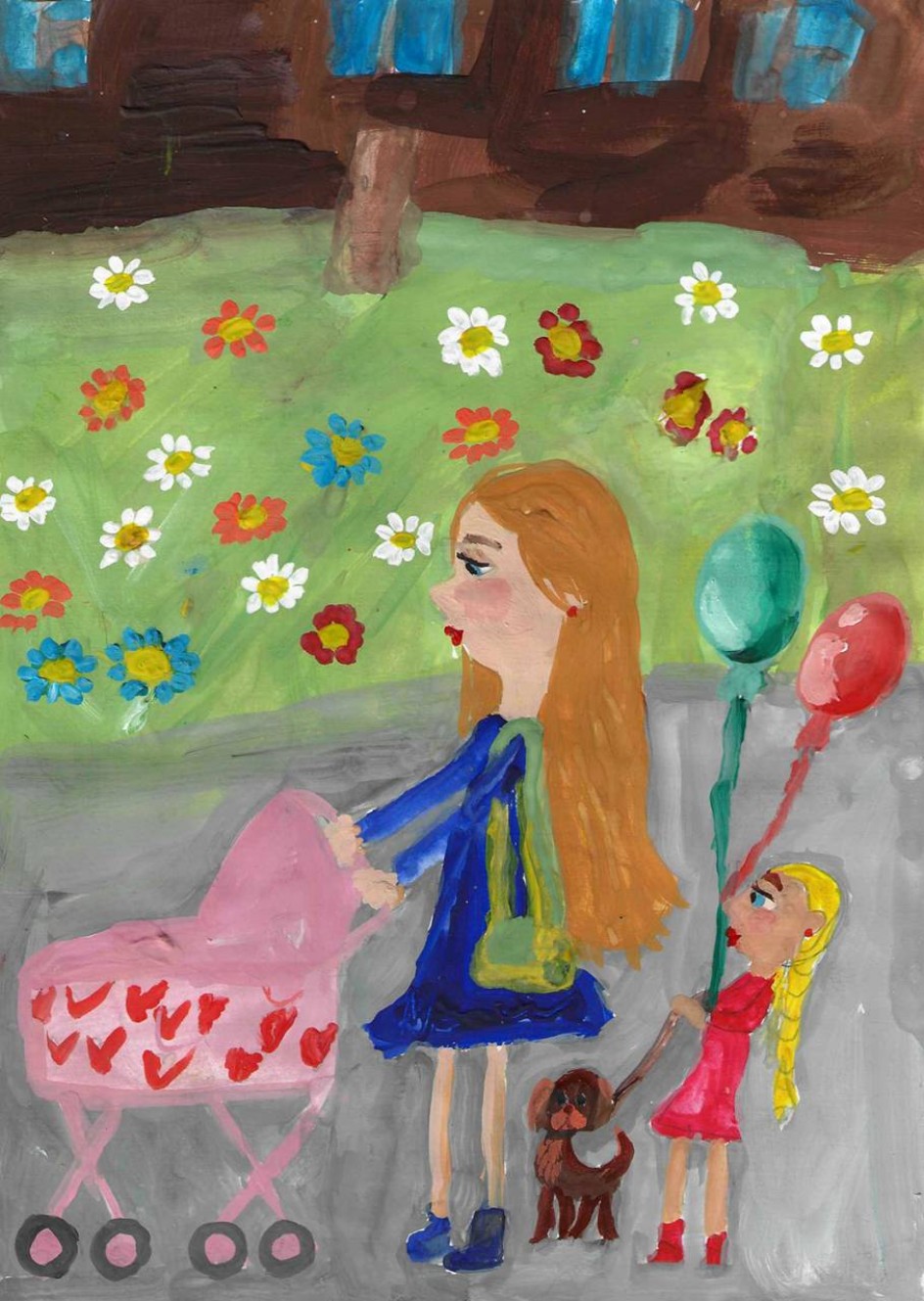 На прогулке