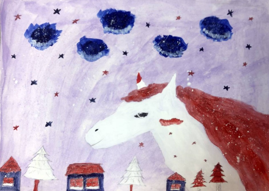 Новогодняя лошадка