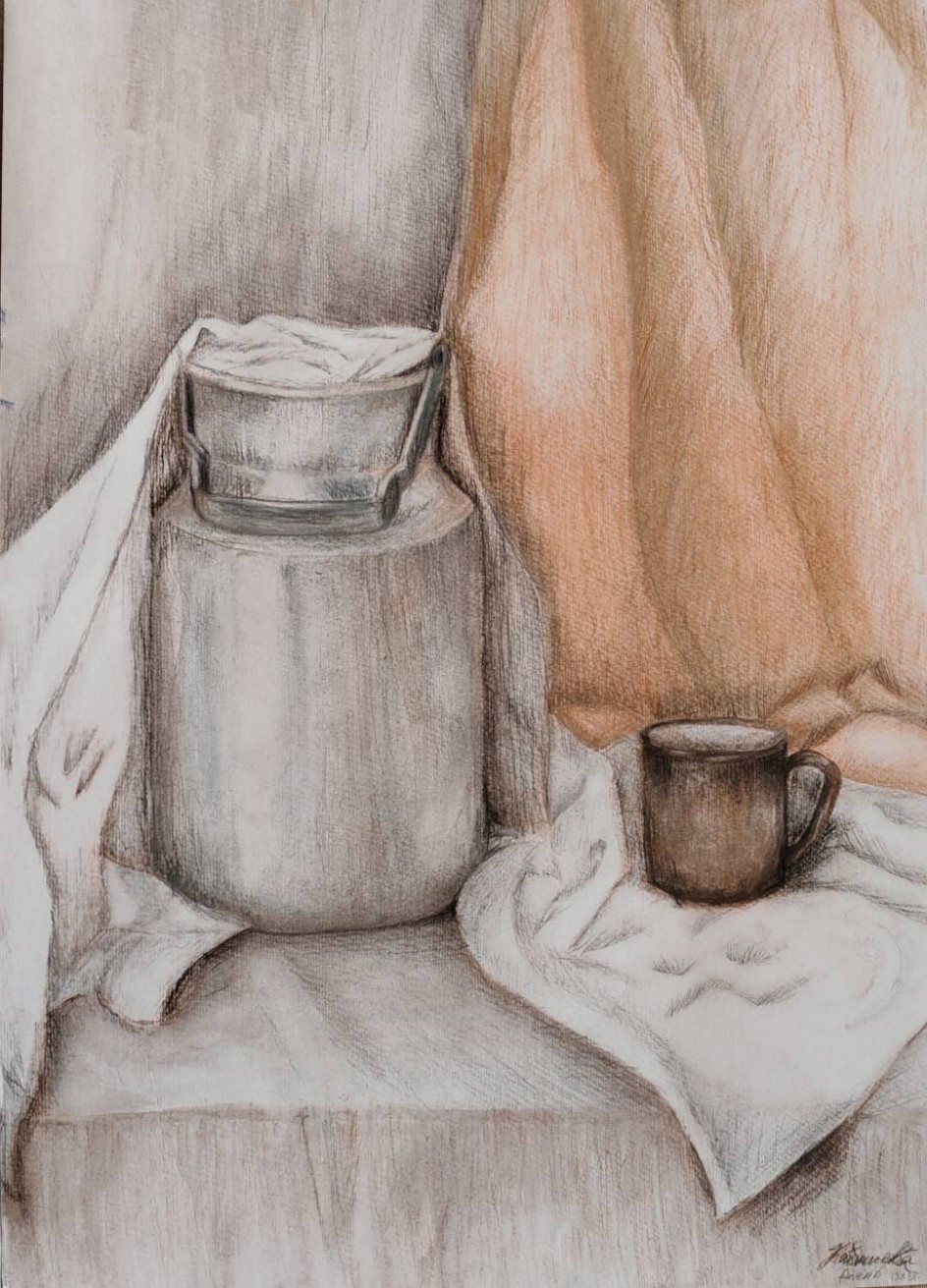 Натюрморт с бидоном