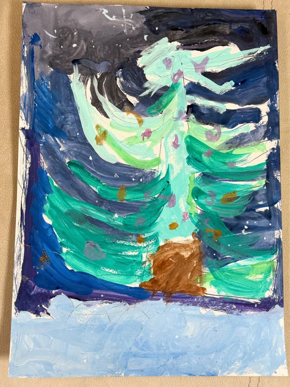 Снежная зимняя сказка