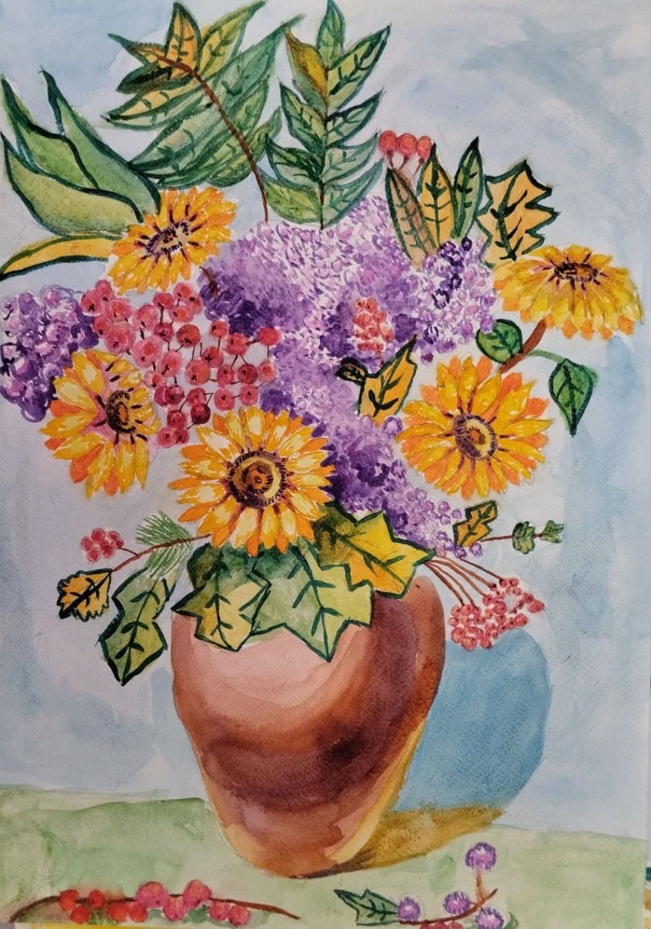 "Натюрморт с подсолнухами"