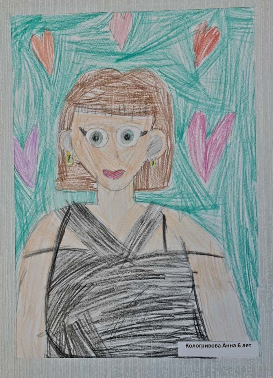 портрет мамы