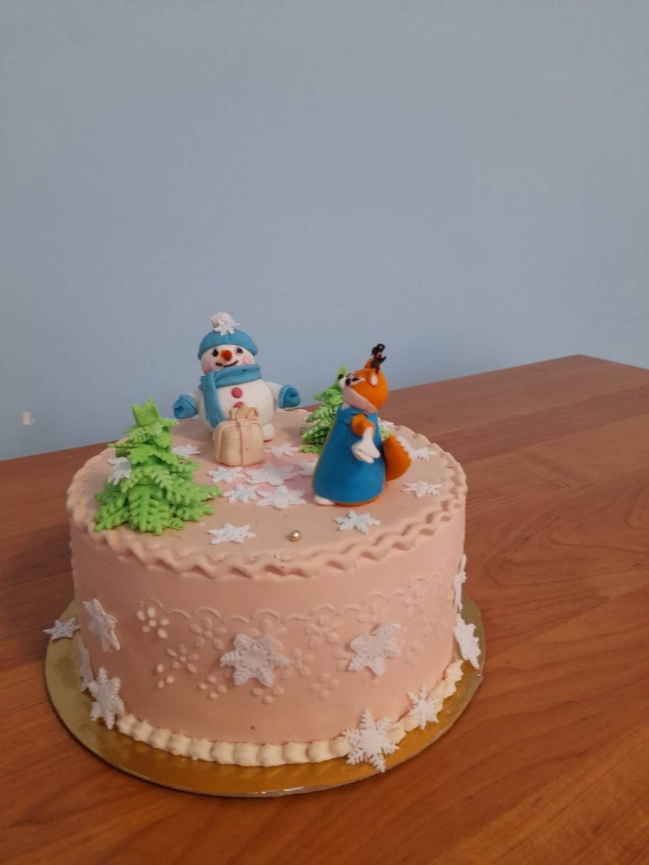 новогодний снеговик