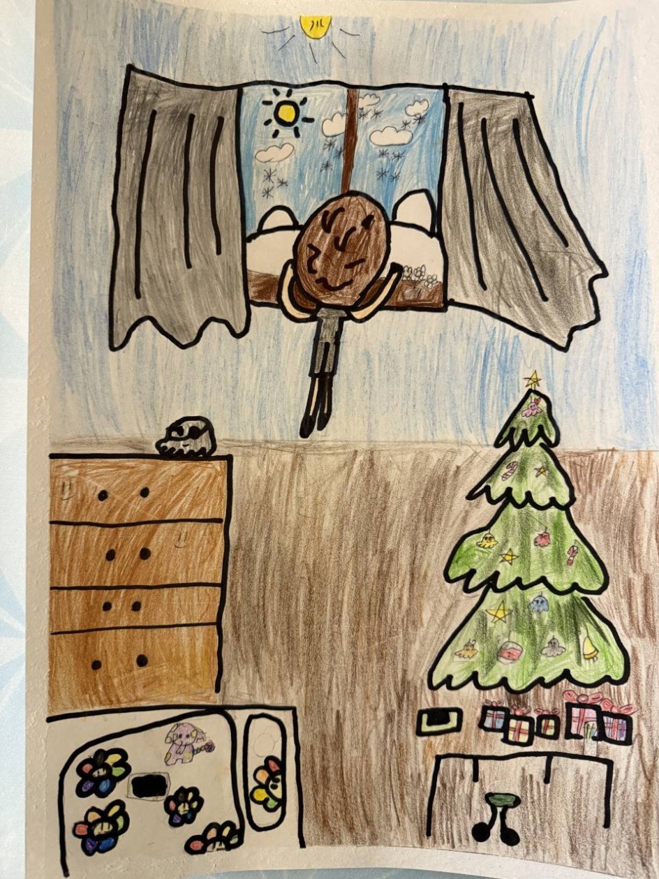 Смотрю на новогоднее чудо!