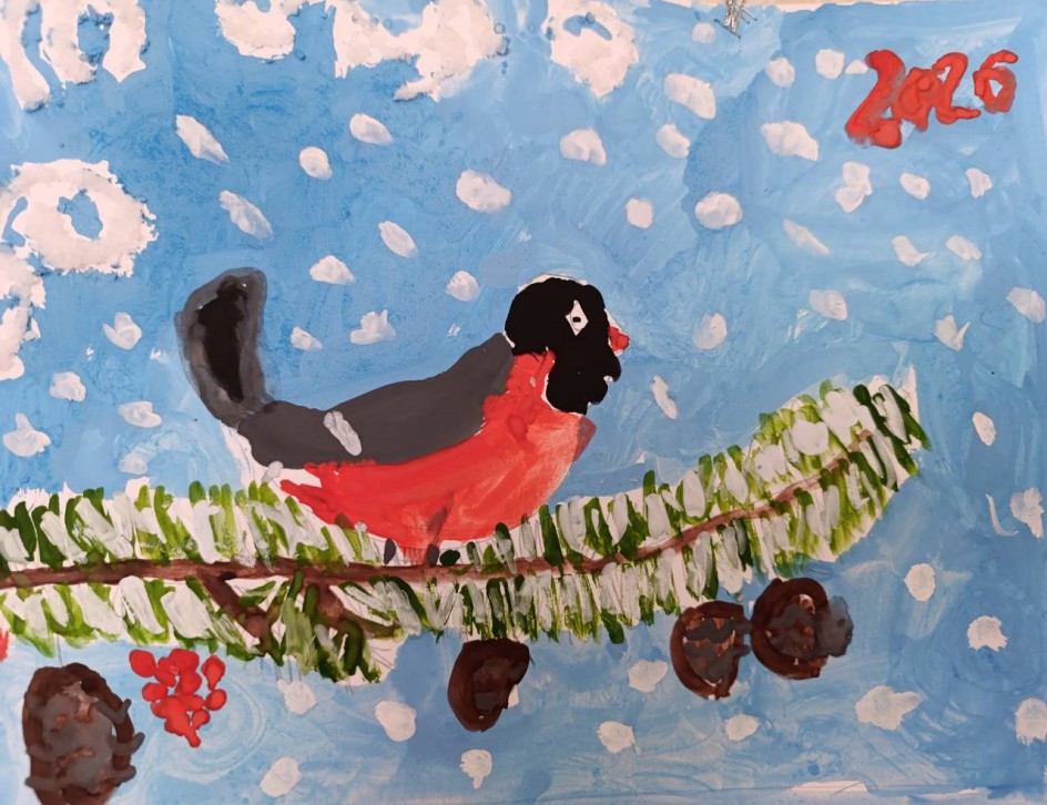 Зимняя птичка