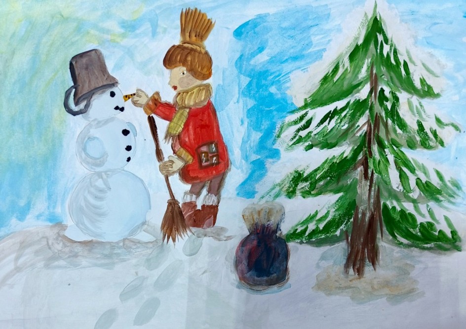 "Лепим Снеговика"