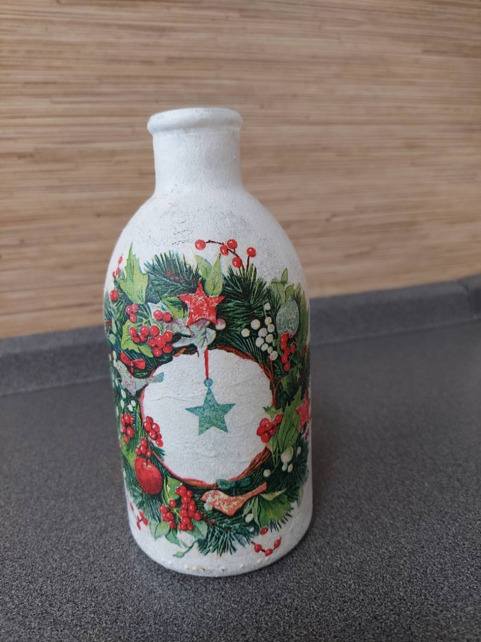 Ваза "Новогодний венок"