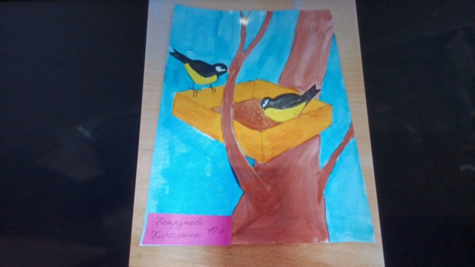 Синички за обедом