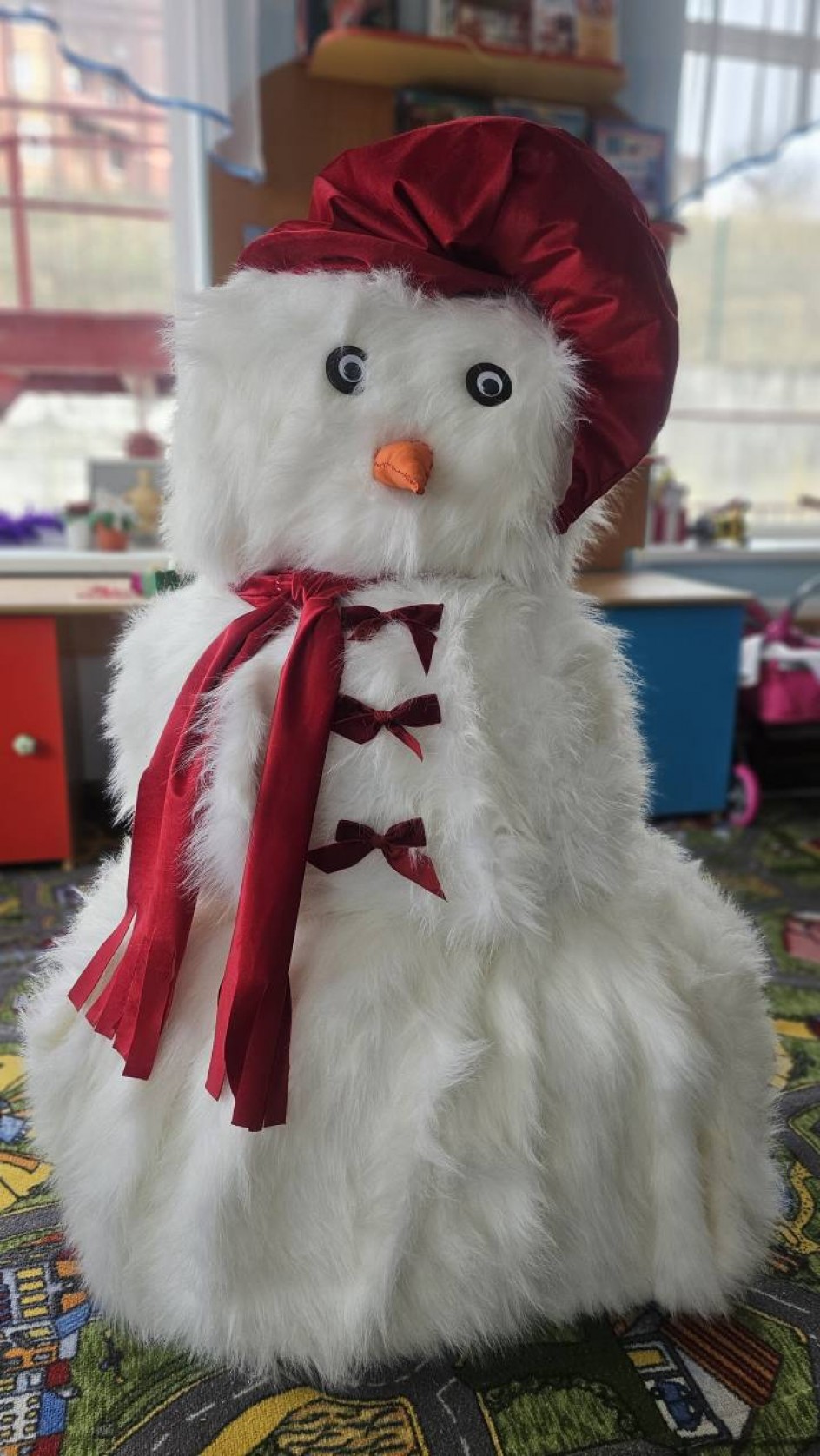 Белый ком счастья: "Весёлый Снеговичок зимы!"