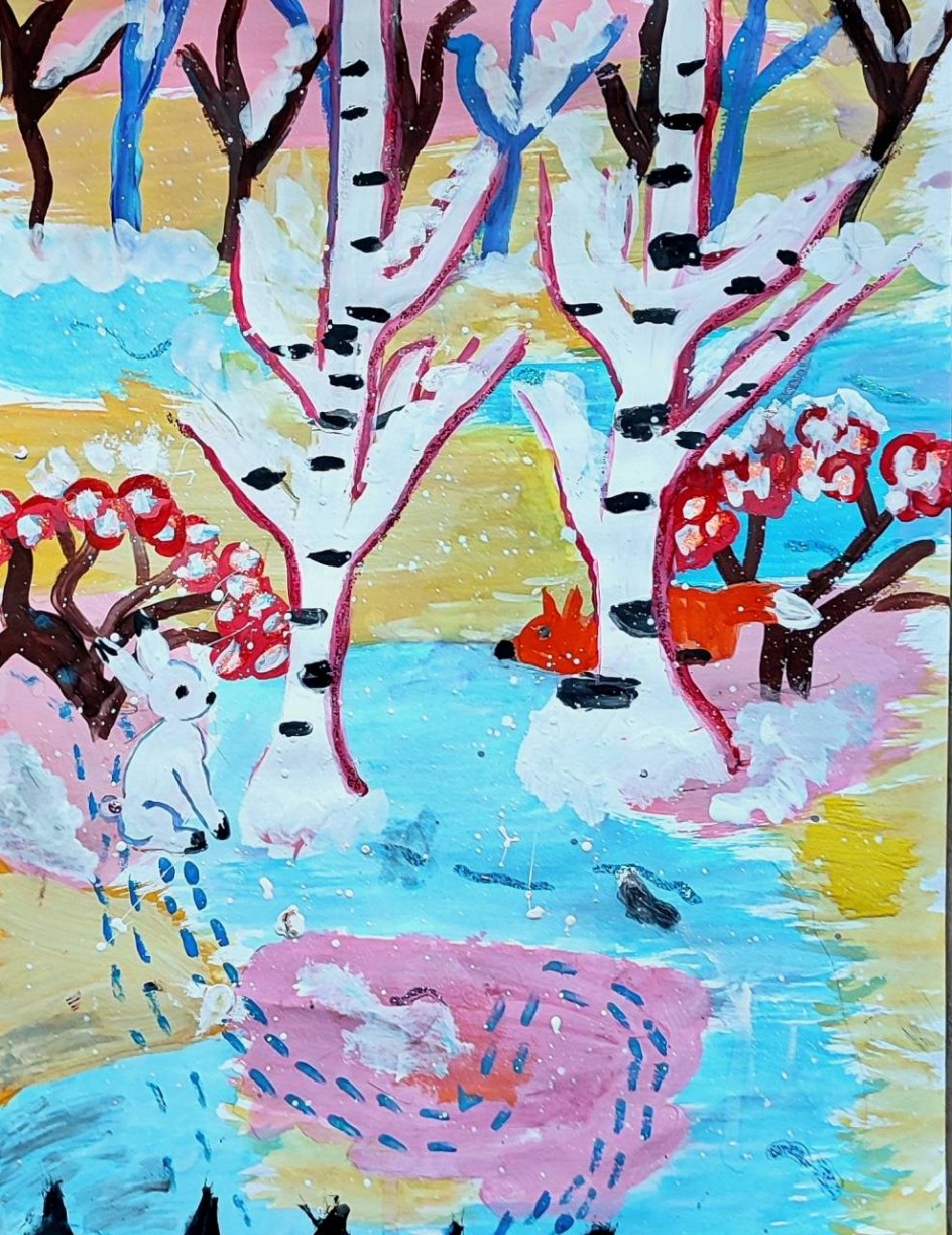 Случай в зимнем лесу.