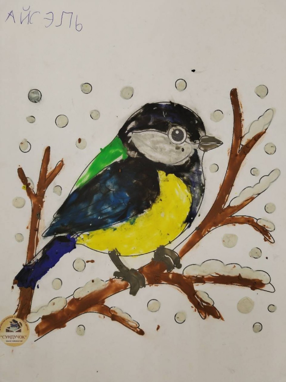 Синичка на ветке