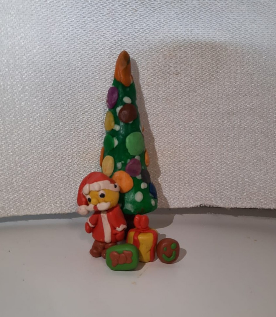 Новогодняя лепка  из пластилина