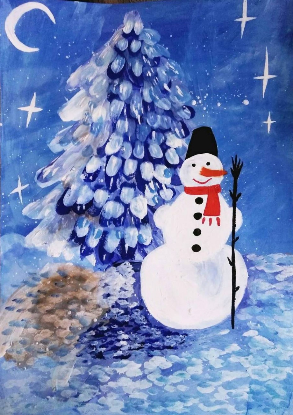 "Ночь и снеговик"