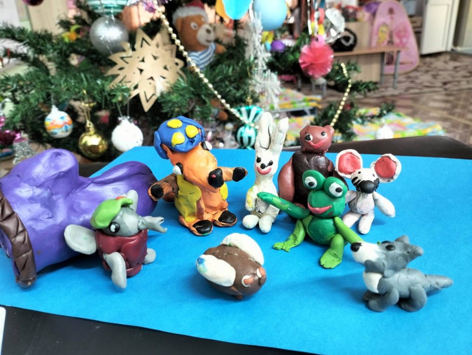 Лепка по сказке "Рукавичка"