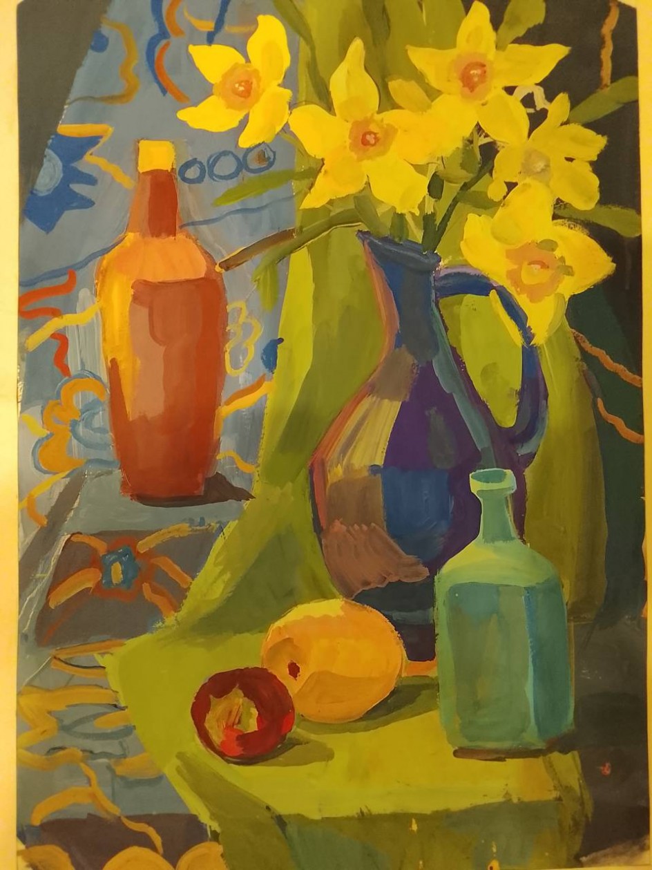 Натюрморт с нарциссами