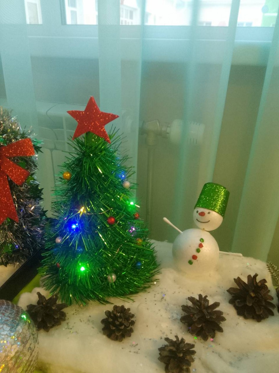 " Елочка и снеговик""