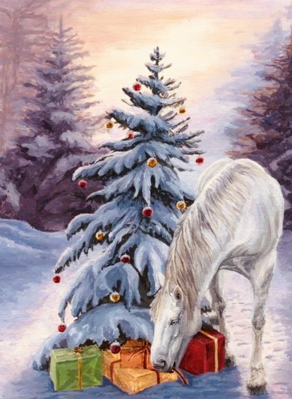 «Белая лошадь в зимнем лесу…»