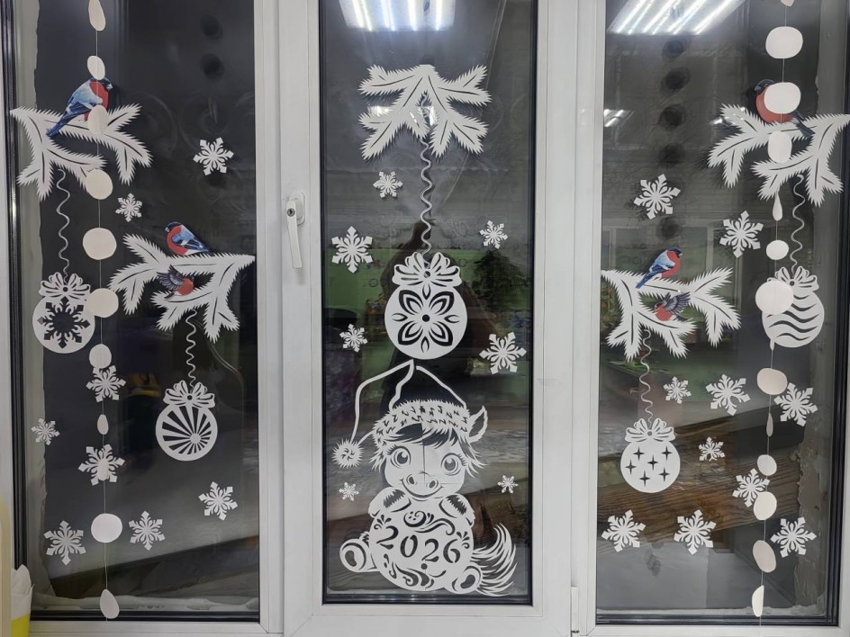 Новогодние чудеса на окнах