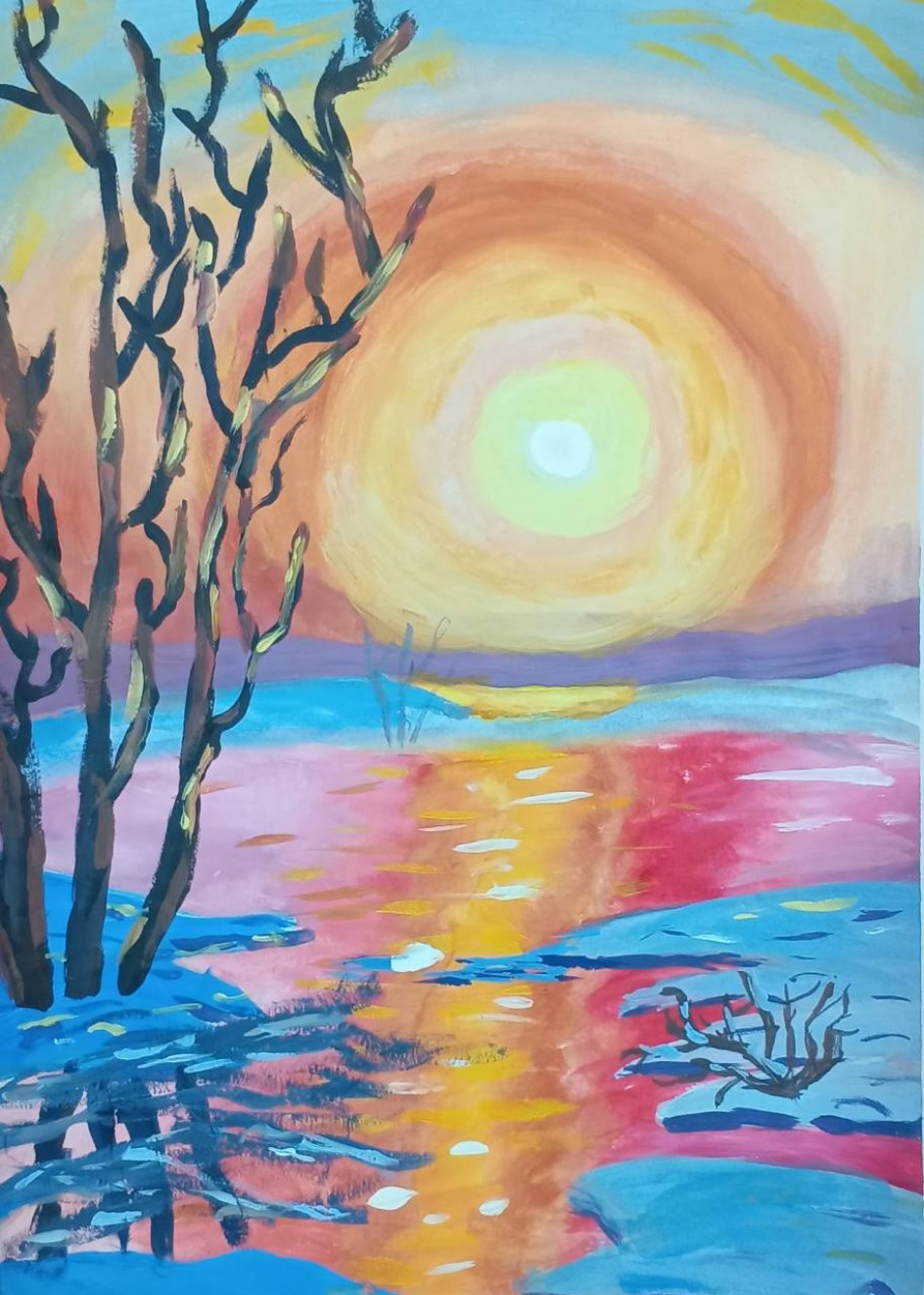 "Выпал первый снег"