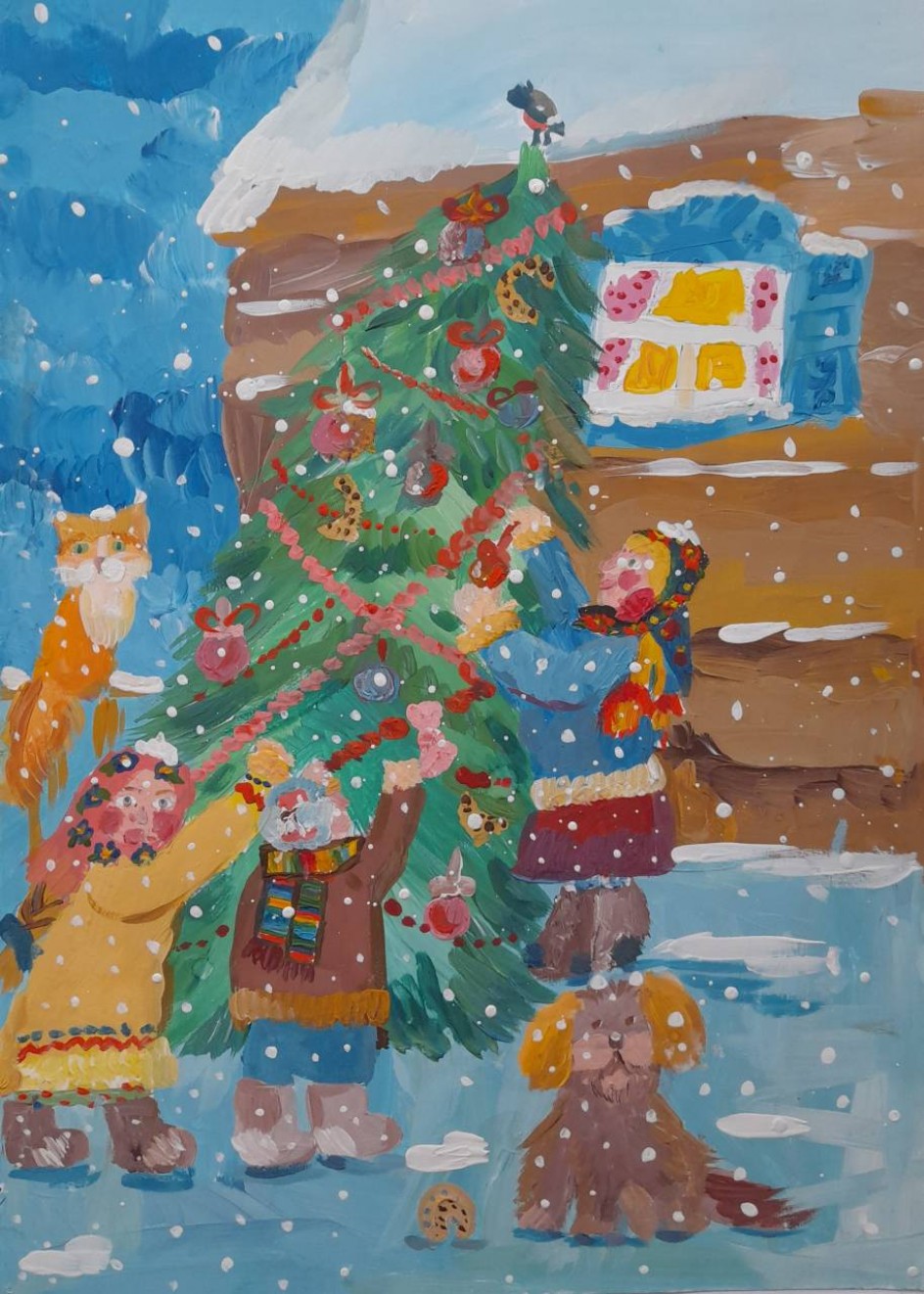 Новый год в деревне