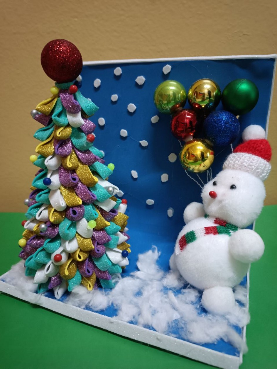 Новогодний снеговик