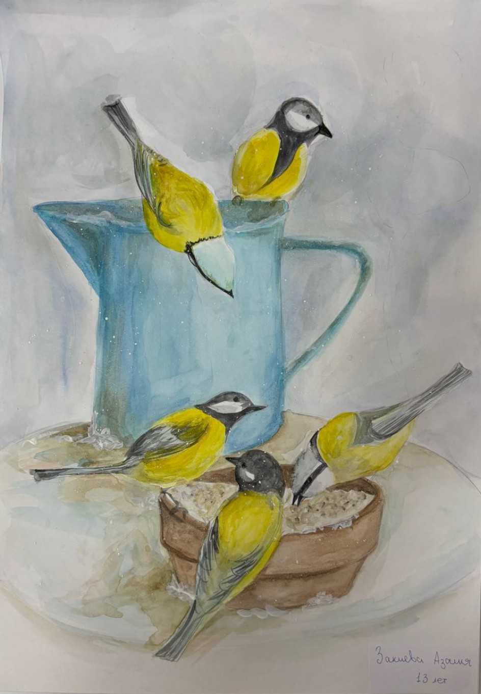 Синицы зимой