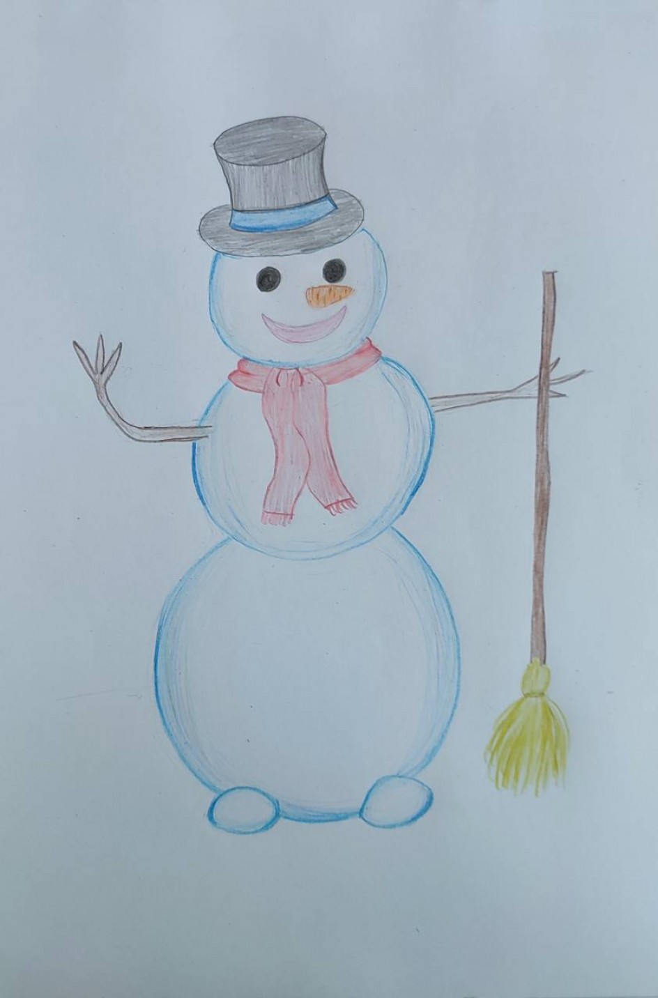 Веселый снеговик