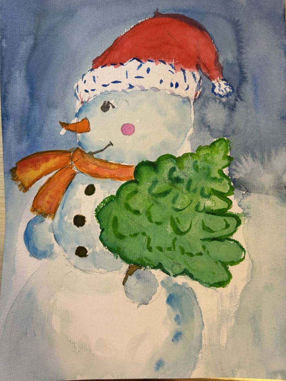 Снеговичок идет ко мне в гости))