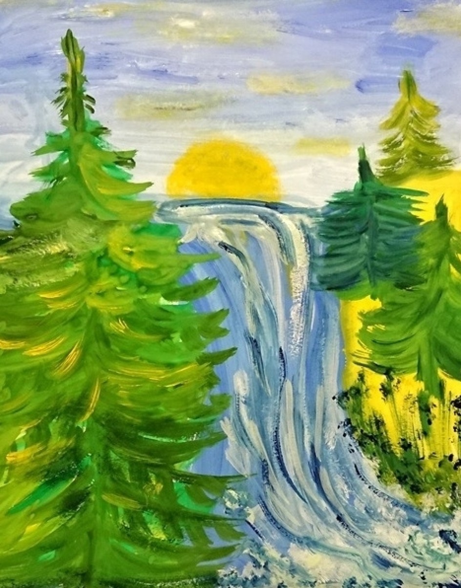 Водопад в Крыму